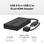 Plugable USB 3.0/USB-C to Dual HDMI Adapter, Black (UGA-HDMI-2S)~#|#~5D39B086-28E4-4DD4-A6B13E2378773C99_sc7