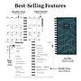 2027 TF Publishing Blue Streak 3.5" x 6.5"  Weekly & Monthly Standard Planner, Paperboard Cover, Multicolored (27-7500)~#|#~5D3C9416-24A4-4376-8C37E78D292C379B_sc7