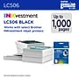 Brother LC506 Black Standard Yield Ink Cartridge, Prints Up to 1,000 Pages (LC506BKS)~#|#~5D3D055B-7156-44A5-AD21C46735144F39_sc7
