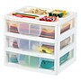 Iris 3-Drawer Desktop Storage, Clear (PJD-303)~#|#~5D417390-A12D-4183-AD35F8E697D717A1_sc7