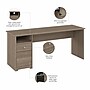 Bush Furniture Cabot 72"W Computer Desk with Drawers, Ash Gray (WC31272)~#|#~5D4CAF63-C679-46DF-8C908A6D66EC2446_sc7