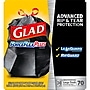 Glad ForceFlexPlus 30 Gallon Trash Bag, 5.31" x 10.06", Low Density, 0.90 mil, Black, 70/Box (70358)~#|#~5D4F18BE-2EFF-42EB-B2777F9892E25648_sc7