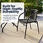 Flash Furniture Black Rattan Indoor-Outdoor Restaurant Stack Chair (TLH-037-BK-GG)~#|#~5D4F1AF0-04FB-4960-9E6033A9EBE02FE1_sc7