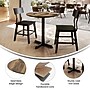 Flash Furniture TopGuard 31.25" Round Wood Dining Table with X-Base, Natural/Black Base (STRD31NATT2222)~#|#~5D4FF3A4-AF53-4C91-A9E8D8B8EA713554_sc7