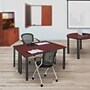 Regency Kee 48"W x 24"D Training Room Table, Mahogany/Black (MT4824MHBPBK)~#|#~5D5016EC-841B-4413-A65A3FAAE6A8161B_sc7