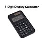 Staples 8-Digit Battery & Solar Basic Pocket Calculator, Black (ST130-CC)~#|#~5D508A19-2026-4256-89EEF01D51F14C88_sc7
