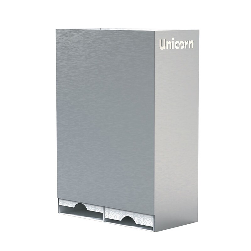 UNICORN Stainless Steel Wall Mounted Tampon & Pad Dispenser image 1