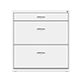 Space Solutions 3-Drawer Lateral File Cabinet, Letter/Legal Size, Lockable, 31.88"H x 30"W x 17.63"D, White (25071)~#|#~5D5BBAD3-F019-4BB3-B9A62093533D0144_sc7