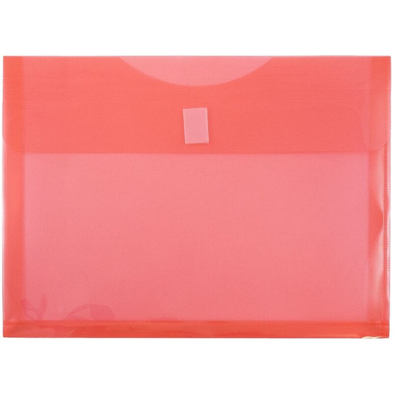 JAM Paper Premium Plastic Document File, Letter, Red, 3/Pack (218V1REX3) image 1