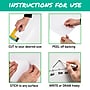 Mind Reader Adhesive Dry-Erase Whiteboard Roll with Dry Erase Markers, 24" x 10' (DWBER-WHT) ~#|#~5D607E4C-A7F6-40E6-B3F1186426A02BA9_sc7