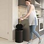 iTouchless Stainless Steel Round Sensor Trash Can with AbsorbX Odor Control System, 8 Gallon, Black (MT08RB)~#|#~5D64F9EC-70E9-4BB3-B0012CBAC240AA47_sc7