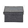 Household Essentials Medium Stackable Folding Fabric Storage Bin, 6" x 10"x 11", 11.42 Qt., Gray, 2/Pack (7511-1)~#|#~5D665628-3C18-45C9-B40210056F89DABF_sc7