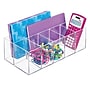iDESIGN Stackable Plastic 6-Compartment Desk Organizer, Clear, 2 Piece (29108M2)~#|#~5D6666DD-A4C7-4D4E-B907FDC546F52C31_sc7