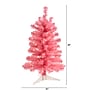 Nearly Natural Pink Artificial Christmas Tree, 2' (T1697)~#|#~5D67ABBF-8826-488A-968C251FF67B427A_sc7
