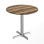 Flash Furniture TopGuard 31.25" Round Wood  Restaurant Dining Table and Base, Natural/Silver Base (STRD31NATT2222S)~#|#~5D68C586-F571-49EF-B5220732A7B82EA2_sc7