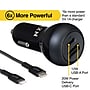 NXT Technologies™ USB-C/USB-A Car Charger with Lightning Cable for iPhone/iPad, Black (NX60453)~#|#~5D6FFBF1-1D51-4EBC-B0EACC56C7E6E82F_sc7