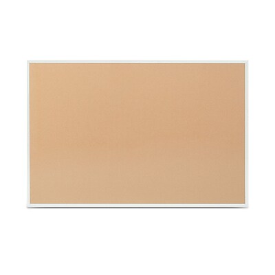 Staples Cork Bulletin Board, Aluminum Frame, 6'W x 4'H (28317-CC)
