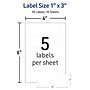 Avery No-Iron Waterproof Fabric Labels, 1" x 3", White, 50 Labels/Pack (40725)~#|#~5D7E1D85-9C64-4997-BDCC11CB45E54D64_sc7