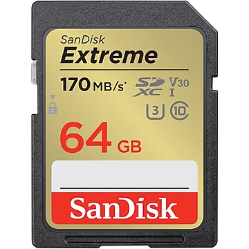 SanDisk Ultra 64GB SDXC Memory Card, Class 10, UHS-I (SDSDUNB-064G