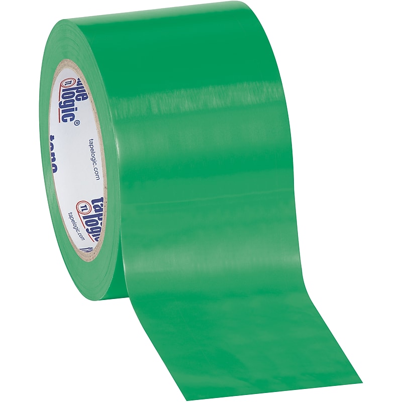 Tape Logic Safety Tape, 3" x 36 yds., Green, 16/Carton (T9336G) image 1