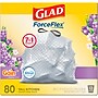 Glad ForceFlex Tall 13 Gallon Drawstring Kitchen Trash Bag, Gain Lavender with Febreze Freshness, Gray, 80 Total Bags (78533)~#|#~5D8970D2-1655-46A4-94994933B345BAE7_sc7