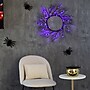 Nearly Natural 23" Pre-Lit Halloween Black Fall Wreath with 60 Orange and Purple LED Lights (W1372)~#|#~5D8CDC93-2E0C-446E-B96153E8927C978F_sc7