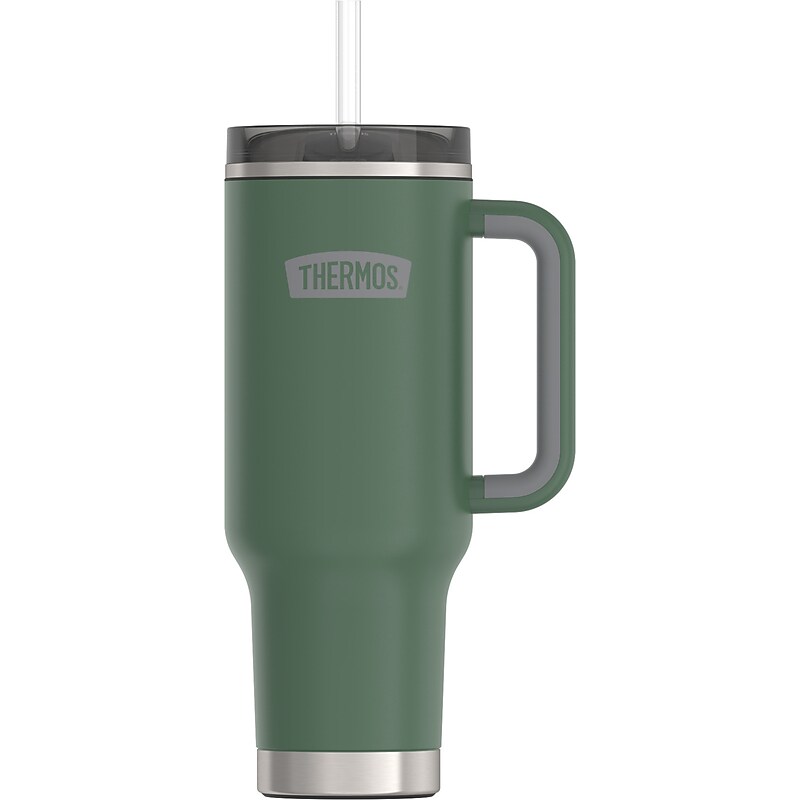 Thermos Stainless Steel Vacuum Insulated Travel Mug, 40 oz., Alpine Green (EATS1802AG4) image 1