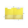 Davis Group Premium Polypropylene Clipboard, Letter Size, Yellow, 10/Pack (4511-05-10)~#|#~5D907940-59DD-4896-897C99B579ABCC46_sc7