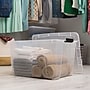 Iris 60 Quart Storage Container with Lid, Plastic, Clear, 4/Pack (500294)~#|#~5D91413E-67FF-471B-827498EB4BF590EA_sc7