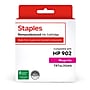 Staples Remanufactured Magenta Standard Yield Ink Cartridge Replacement for HP 902 (TRT6L90AN)~#|#~5D967977-A2A8-4C09-8CFB29E965DF3E32_sc7