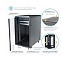 StarTech 4-Post 18U Server Rack Cabinet, Lockable 19" Data Rack Cabinet for Computer (RK1836BKF)~#|#~5DA49262-9A23-4E37-8B62B1EF6BE3A094_sc7