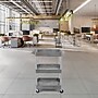 Luxor ENDURA 3-Shelf Utility Cart, Gray (STC111-G)~#|#~5DA660F0-5156-42BB-925F7B60ACB3060B_sc7