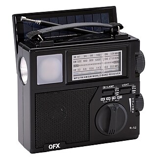 WeatherX Weatherband AM/FM Radio With Flashlight WR182R - The Home Depot