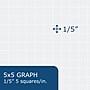 Roaring Spring Paper Products Whitelines 1-Subject Smart Notebook, 8.5" x 11", Graph Ruled, Gray/Silver (17001)~#|#~5DB063AC-2826-4211-948C90B4F6933987_sc7