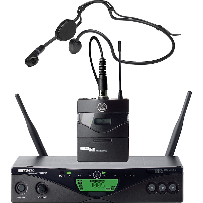 AKG WMS470 Sports Set Wireless Microphone System, Black (3308H00380) image 1