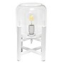 Creekwood Home 13.5" LED Table Lamp, White/Clear Glass (CWT-1000-WH)~#|#~5DB1B495-649D-46BE-947D4C3F0F150E0C_sc7