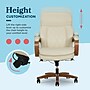La-Z-Boy Colston Ergonomic Vegan Leather Swivel Executive Chair, Cream (60120-CRM)~#|#~5DB8E853-5A15-4ADB-83168F6B35500C02_sc7