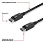 Staples TECH 6 ft. Display Port to Display Port Audio/Video Cable, Male to Male, Black (ST62469)~#|#~5DBAEB0F-AE75-444B-A6036E4DD8AC6306_sc7