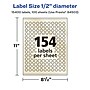 Avery Pearlized Ivory Circle Multipurpose Labels, .5" Dia., Ivory, 15400/Box (94503)~#|#~5DBC8F34-378E-4EBE-8EAF6394DBB8AD60_sc7