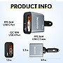 Overtime A50 72W USB-C and USB-A Car Charger with 2 ft Retractable USB-C Cable, Black (OCA50BK) ~#|#~5DBD8C1C-C511-482E-A32F94B8CC54440A_sc7