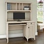 Bush Furniture Salinas 48"W Small Computer Desk with Hutch, Antique White (MY72208-03)~#|#~5DBE2890-8788-4D0E-8E1BF4EB5D733045_sc7