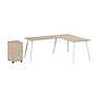 Bush Business Furniture Vista 60"W L Shaped Desk with Mobile File Cabinet, Natural Elm (VST008NESU)~#|#~5DC1D3F5-379A-4F2A-B0FCF2809E2AD548_sc7