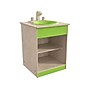 Flash Furniture Bright Beginnings 2-Section Children's Kitchen Sink with Integrated Storage, Brown/Green (MK-ME03515-GG)~#|#~5DC3915F-6E21-4FE3-893796885A8D04A7_sc7