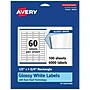 Avery Laser/Inkjet Multipurpose Labels, 1.75" x ", Glossy White, 6000/Box (94204)~#|#~5DC83D41-A243-45FF-9FA444CD5AD8B729_sc7