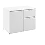 Bush Business Furniture Stratus 24"H Storage Cabinet with 2 Shelves, 2 Drawers, White (SUS130WH)~#|#~5DCAC0CA-767C-4D39-AEC0C3BFA5D81B5A_sc7