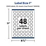 Avery Laser/Inkjet Starburst Waterproof Multipurpose Labels, 1"  Dia, White, 2400/Box (94606)~#|#~5DCC0DB8-5314-40D3-AC2E2D600D7959FB_sc7