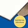 Flipside Poster Board, 30" x 20", Corrugated, White, 25/Carton (32300-25)~#|#~5DCD1D45-22B6-40B7-B6ECC5631AF2FB63_sc7