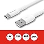 Staples TECH USB-C to USB-A Charging Cable, 9.8 ft., White (ST62339)~#|#~5DD0C9FB-B48C-4978-9CC98EAFCAF368A8_sc7