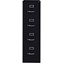 Lorell Commercial 4-Drawer Vertical File Cabinet, Letter Size, Lockable, 52"H x 15"W x 26.5"D, Black (LLR60191)~#|#~5DD25934-40B2-4AD4-918E7817E14A8DE0_sc7