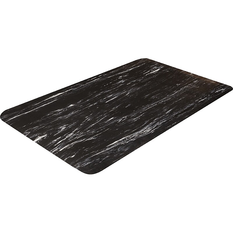 Crown Mats Workers-Delight Spiffy Vinyl Supreme Anti-Fatigue Mat, 36" x 60", Black (WV 1235BK) image 1